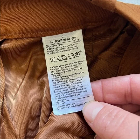 NWT Banana Republic x Harbison High Waist Pleated Safari Suit Pant Brown size 2 - Picture 13 of 16